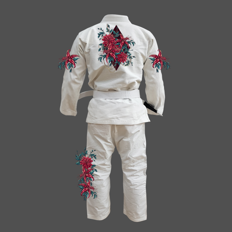 _Devil Guard_  Jiu Jitsu Uniform GI  flower Custom